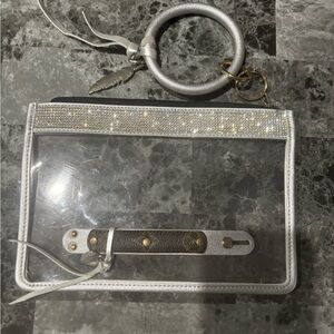 Upcycled LV clear pouch